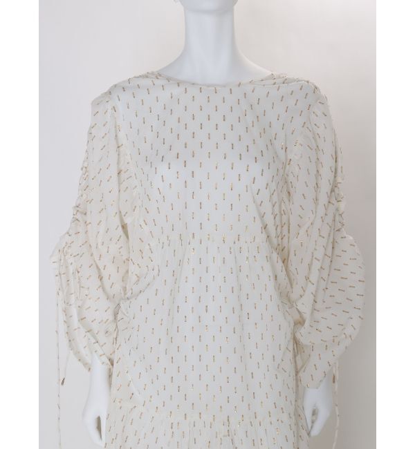 Ungrid「【Htage】ラメドビーボリュームワンピース」|ワンピース|