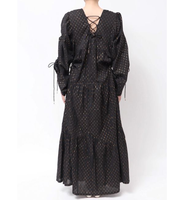 Ungrid「【Htage】ラメドビーボリュームワンピース」|ワンピース|