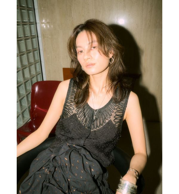 Ungrid「【Htage】ラメドビーボリュームワンピース」|ワンピース|