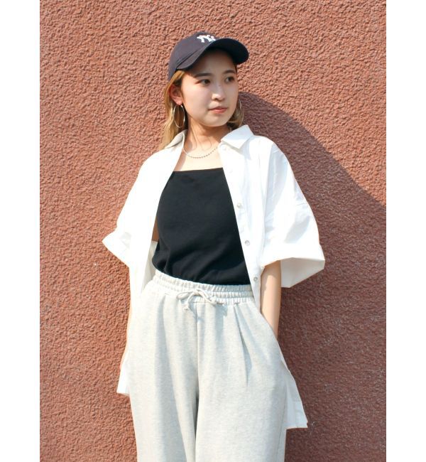 Ungrid「ビッグシルエットハーフスリーブシャツ」|シャツ・ブラウス|