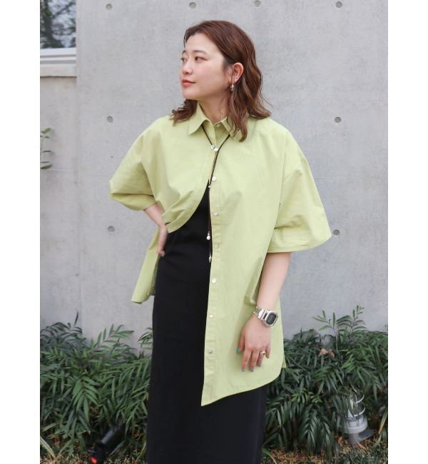 Ungrid「ビッグシルエットハーフスリーブシャツ」|シャツ・ブラウス|