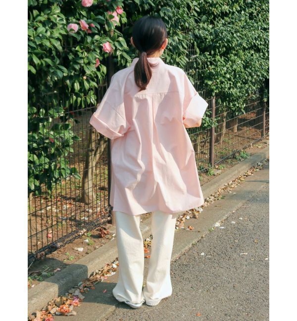 Ungrid「ビッグシルエットハーフスリーブシャツ」|シャツ・ブラウス|