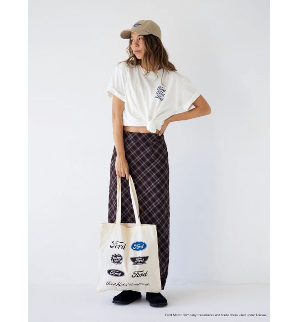 Ungrid「チェックアイラインスカート」|スカート|