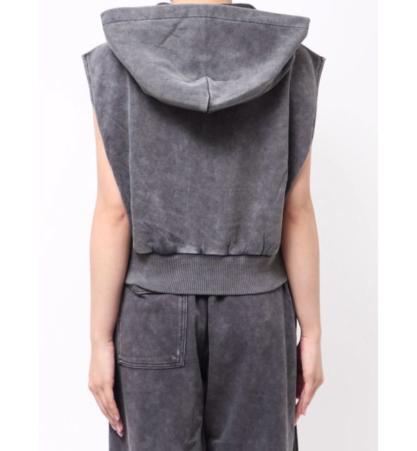 Ungrid「ヴィンテージウォッシュジップノースリパーカー」|パーカー|