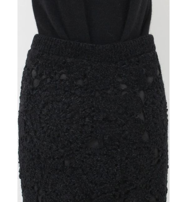 Ungrid「【Htage】モールヤーンアシメニットスカート」|スカート|