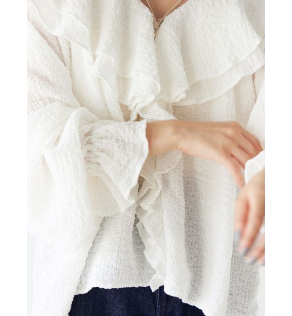 Ungrid「フリルデザインブラウス」|シャツ・ブラウス|