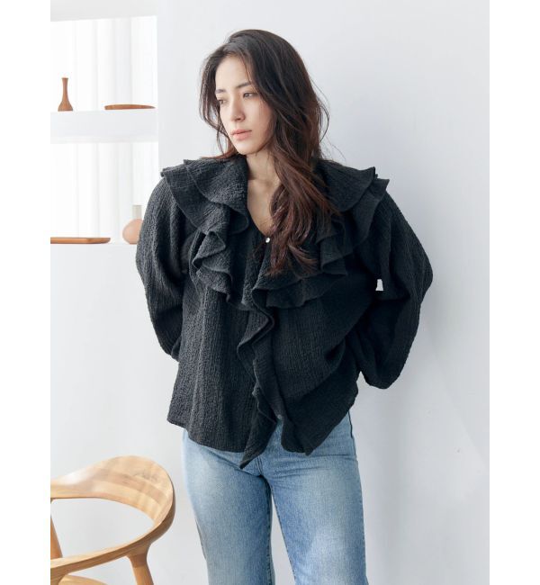 Ungrid「フリルデザインブラウス」|シャツ・ブラウス|