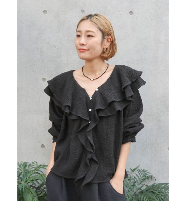 Ungrid「フリルデザインブラウス」|シャツ・ブラウス|