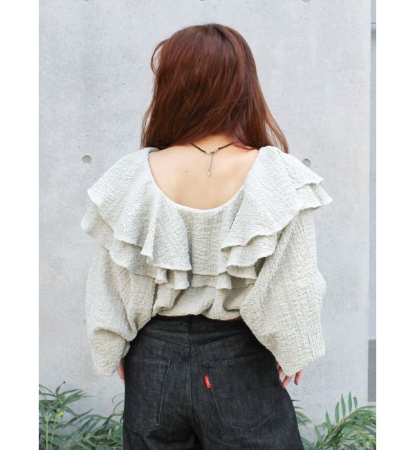 Ungrid「フリルデザインブラウス」|シャツ・ブラウス|