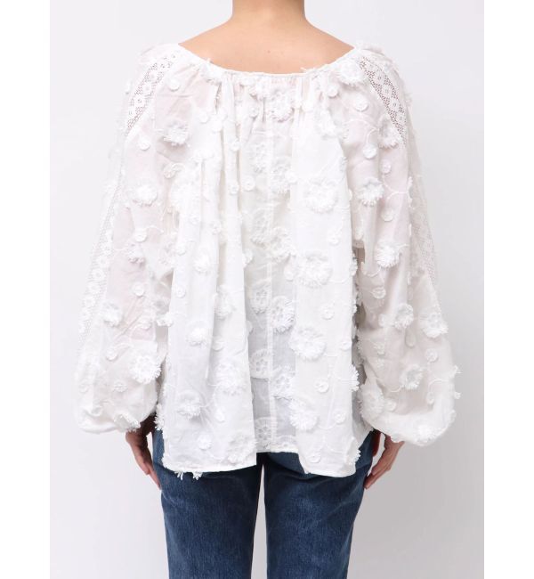 Ungrid「スリーブボリュームジャカードブラウス」|シャツ・ブラウス|