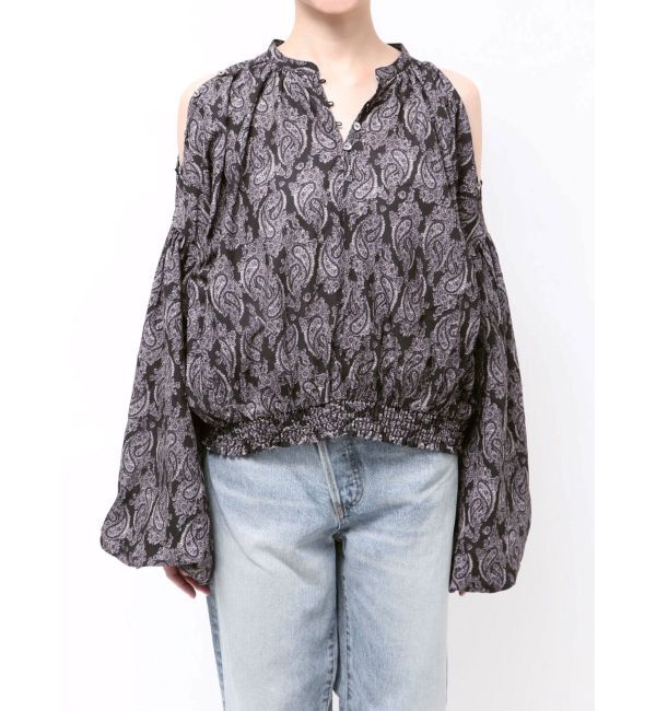 Ungrid「フラワープリントショートブラウス」|シャツ・ブラウス|