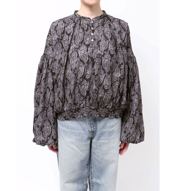 Ungrid「フラワープリントショートブラウス」|シャツ・ブラウス|