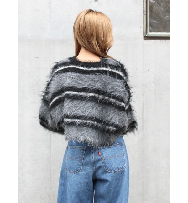 Ungrid「シャギーボーダールーズニット」|ニット・セーター|