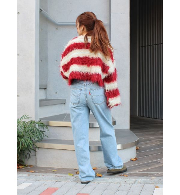 Ungrid「スタッズルーズデニム」|デニム|