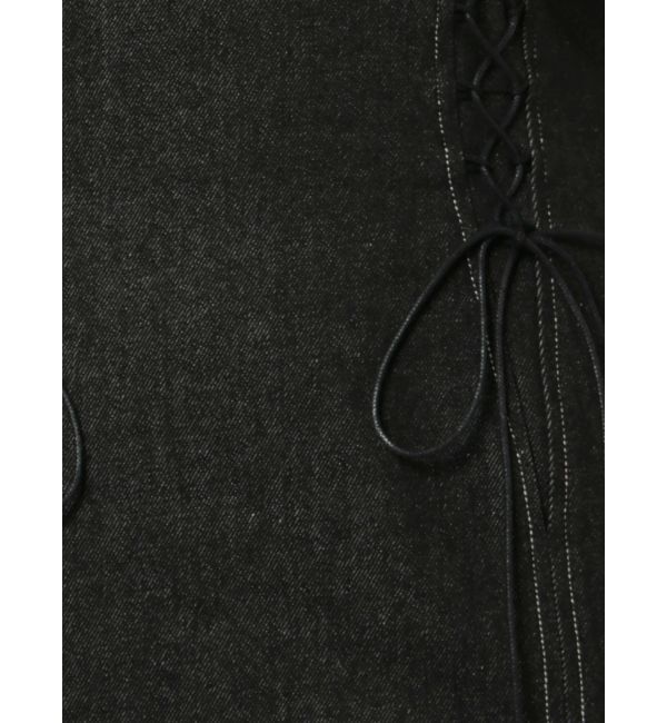 LAGUNAMOON「レースアップマーメイドデニムワンピース」|ワンピース|