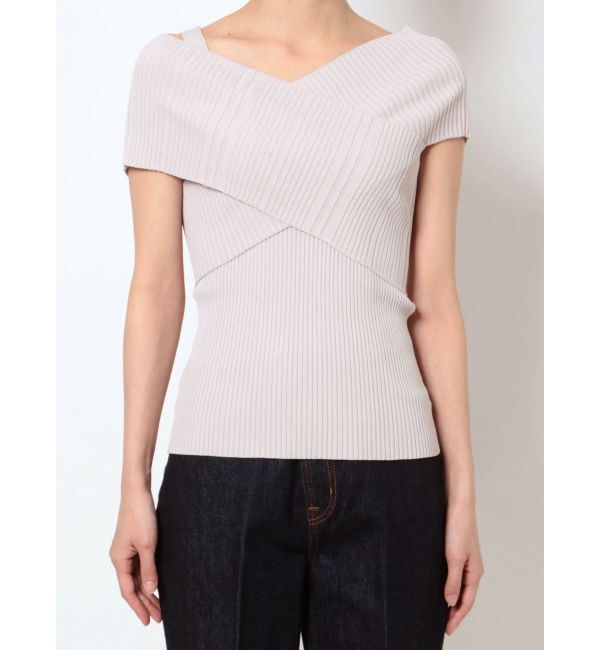 LAGUNAMOON「クロスリブニットプルオーバー」|ニット・セーター|