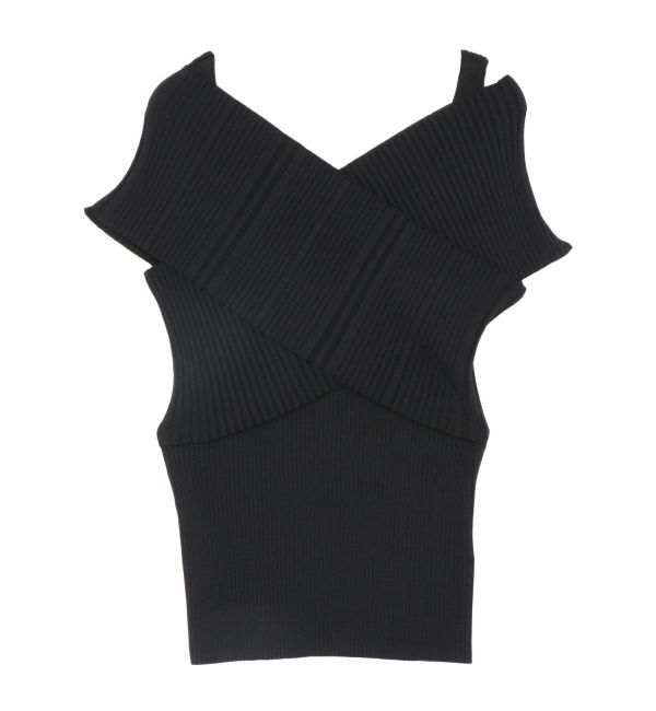 LAGUNAMOON「クロスリブニットプルオーバー」|ニット・セーター|