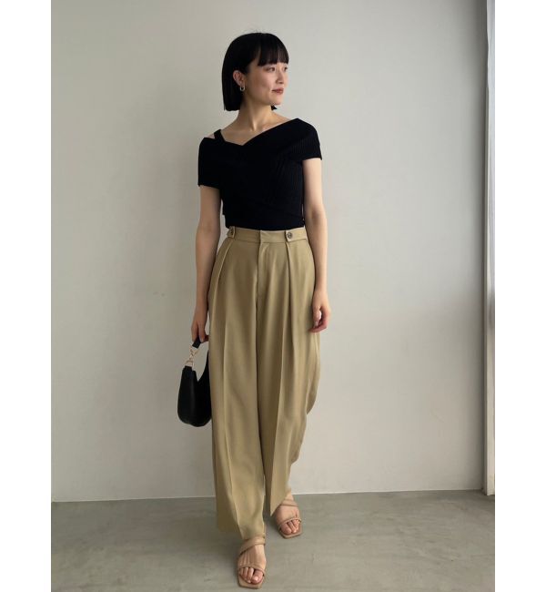 LAGUNAMOON「クロスリブニットプルオーバー」|ニット・セーター|