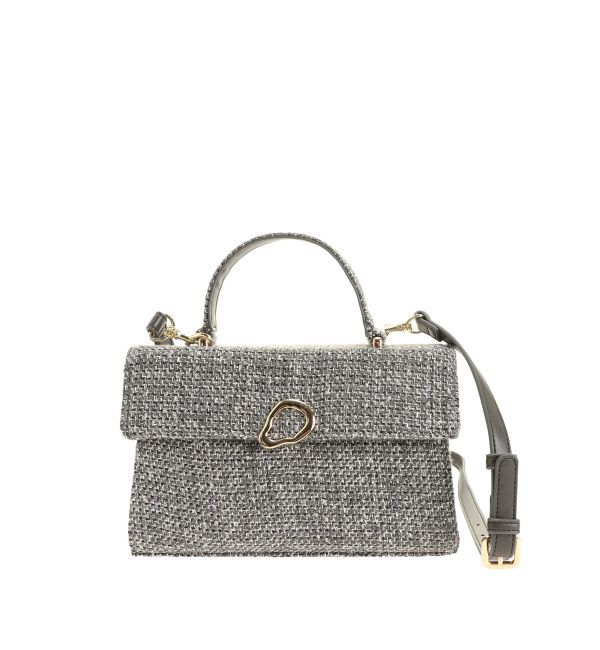 LAGUNAMOON「ツイードショルダーバッグ」|ショルダー・メッセンジャー|グレー