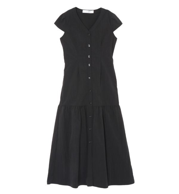 LAGUNAMOON「フロントボタンロングタフタワンピース」|ワンピース|