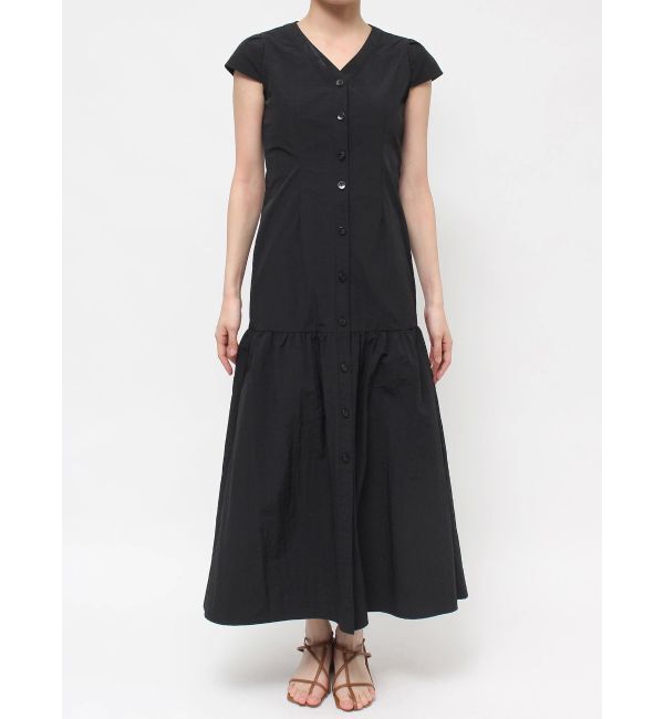 LAGUNAMOON「フロントボタンロングタフタワンピース」|ワンピース|