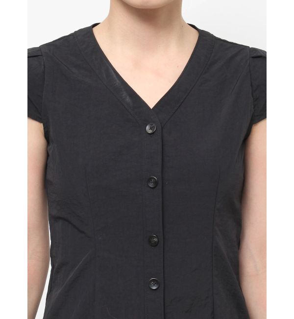 LAGUNAMOON「フロントボタンロングタフタワンピース」|ワンピース|