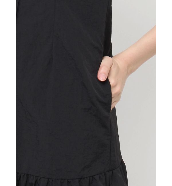 LAGUNAMOON「フロントボタンロングタフタワンピース」|ワンピース|