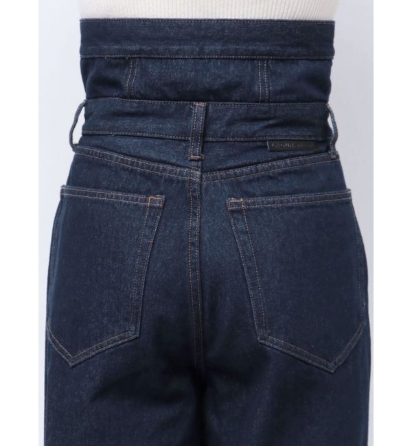 LAGUNAMOON「ハイウエストデニムバギーパンツ」|デニム|
