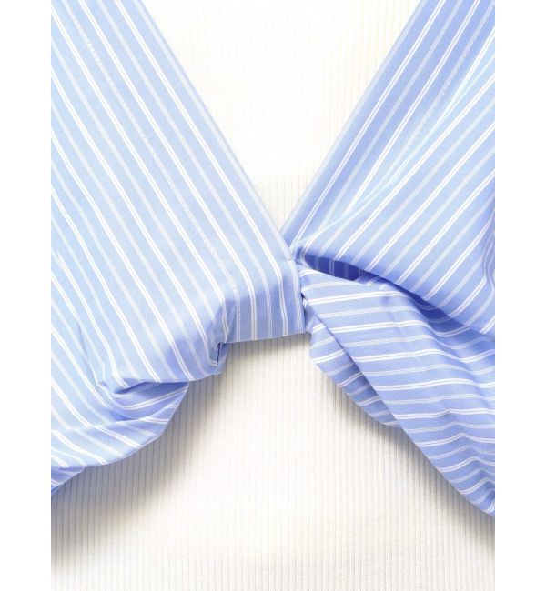 LAGUNAMOON「シャツドッキングリブニットワンピース」|ワンピース|