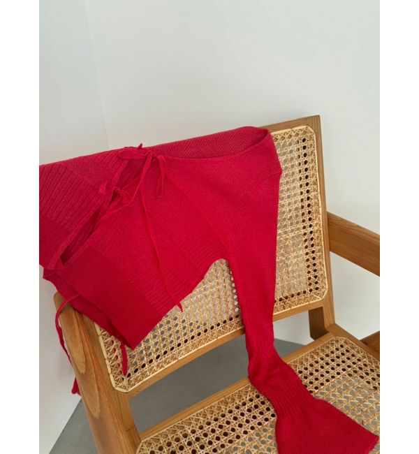 LAGUNAMOON「スパークラメリボンニットカーディガン」|カーディガン|