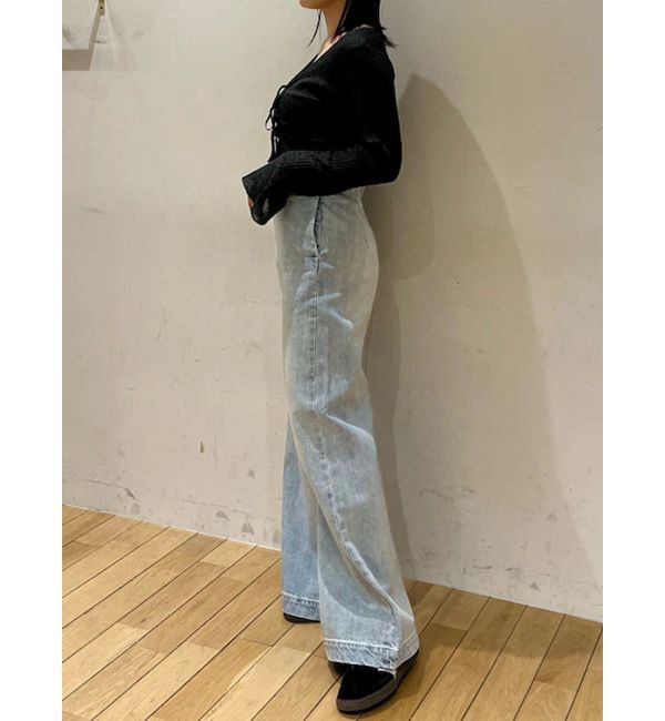 LAGUNAMOON「スパークラメリボンニットカーディガン」|カーディガン|