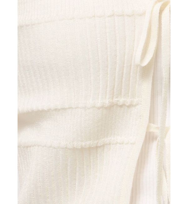 LAGUNAMOON「スパークラメリボンニットカーディガン」|カーディガン|