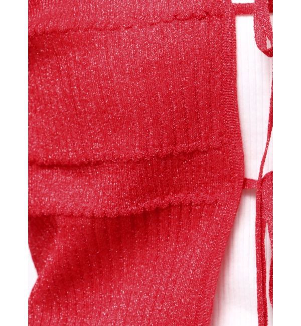 LAGUNAMOON「スパークラメリボンニットカーディガン」|カーディガン|