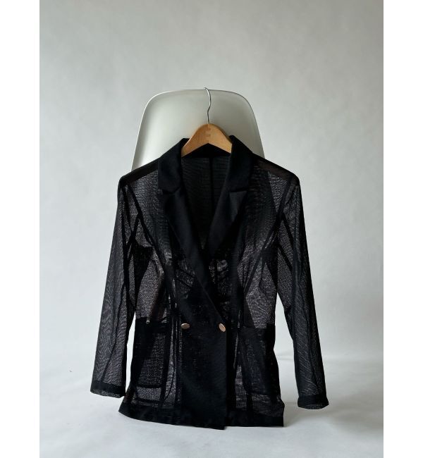 LAGUNAMOON「メッシュダブルテーラージャケット」|テーラードジャケット|