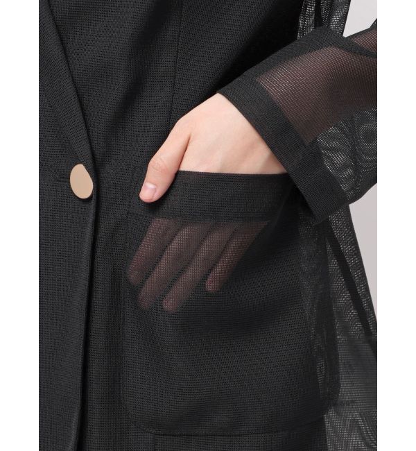 LAGUNAMOON「メッシュダブルテーラージャケット」|テーラードジャケット|