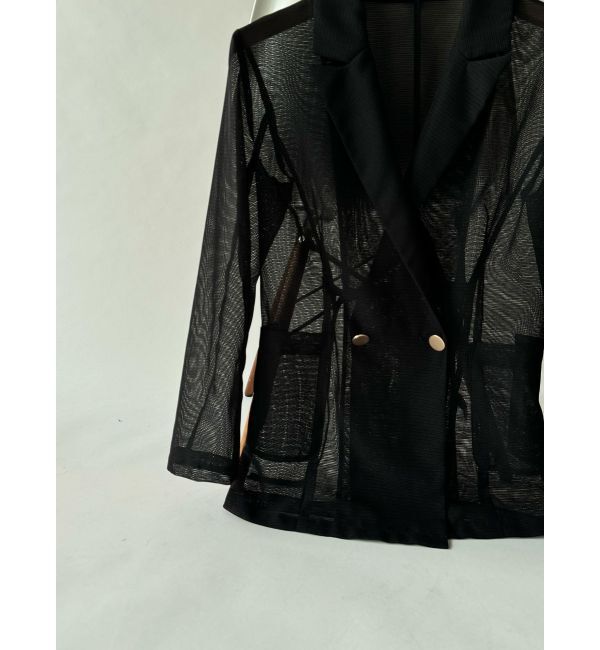 LAGUNAMOON「メッシュダブルテーラージャケット」|テーラードジャケット|