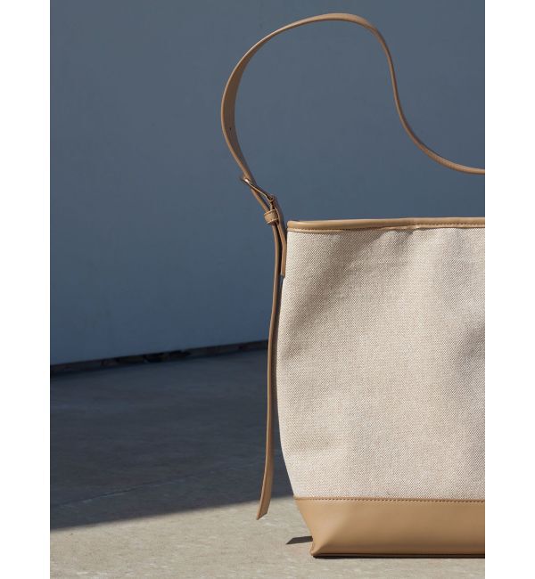 LAGUNAMOON「キャンバスコンビバケットバッグ」|ハンドバッグ|