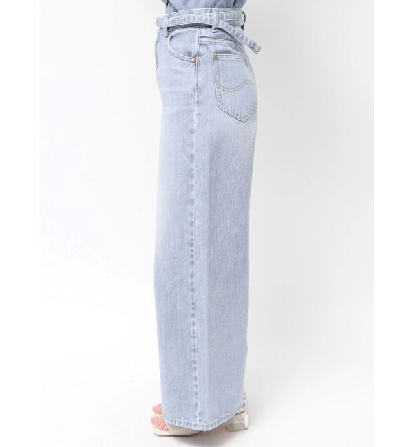 LAGUNAMOON「【Leeコラボ】ハイライズセミワイドパンツ」|デニム|