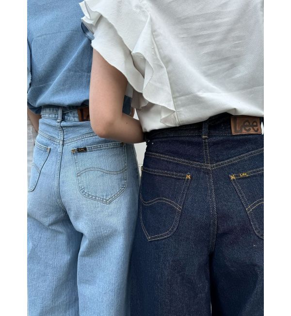 LAGUNAMOON「【Leeコラボ】ハイライズセミワイドパンツ」|デニム|