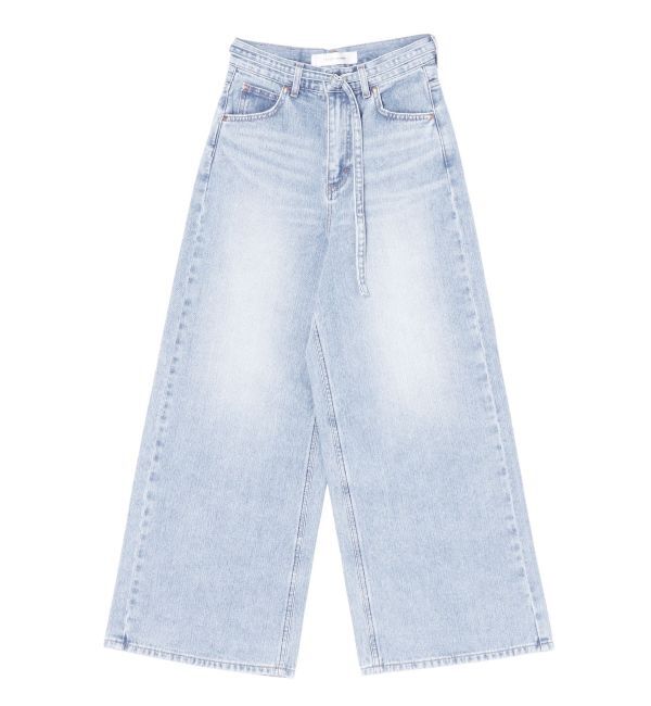 LAGUNAMOON「【Leeコラボ】ハイライズセミワイドパンツ」|デニム|