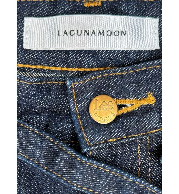 LAGUNAMOON「【Leeコラボ】ハイライズセミワイドパンツ」|デニム|