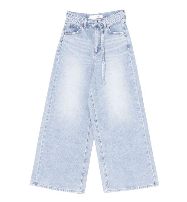 LAGUNAMOON「【Leeコラボ】ハイライズセミワイドパンツ」|デニム|