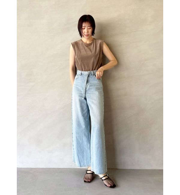 LAGUNAMOON「ベロアノースリトップス」|Tシャツ・カットソー|