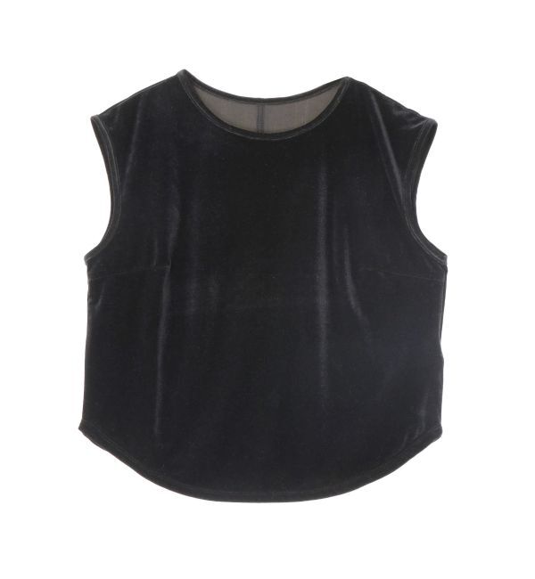 LAGUNAMOON「ベロアノースリトップス」|Tシャツ・カットソー|