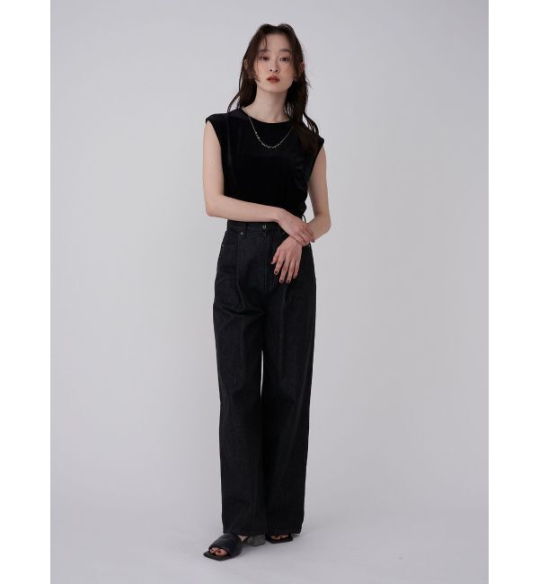 LAGUNAMOON「ベロアノースリトップス」|Tシャツ・カットソー|