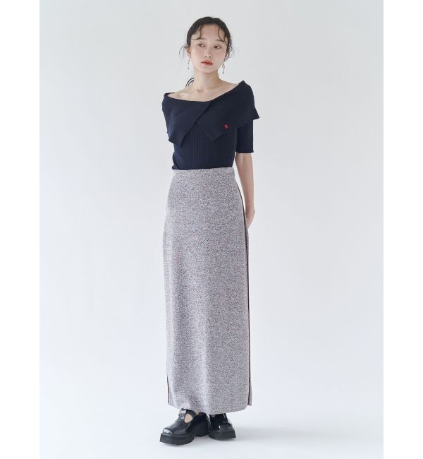 LAGUNAMOON「【POLO BCSコラボ】アシメカラーネックリブニットプルオーバー」|ニット・セーター|