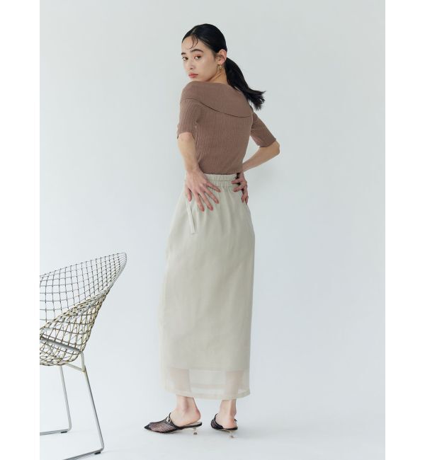 LAGUNAMOON「【POLO BCSコラボ】アシメカラーネックリブニットプルオーバー」|ニット・セーター|