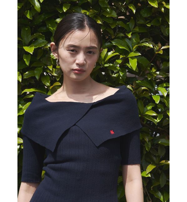 LAGUNAMOON「【POLO BCSコラボ】アシメカラーネックリブニットプルオーバー」|ニット・セーター|