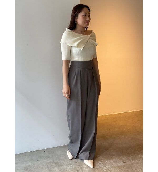 LAGUNAMOON「【POLO BCSコラボ】アシメカラーネックリブニットプルオーバー」|ニット・セーター|