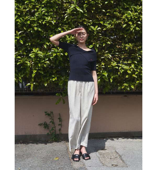 LAGUNAMOON「【POLO BCSコラボ】アシメカラーネックリブニットプルオーバー」|ニット・セーター|